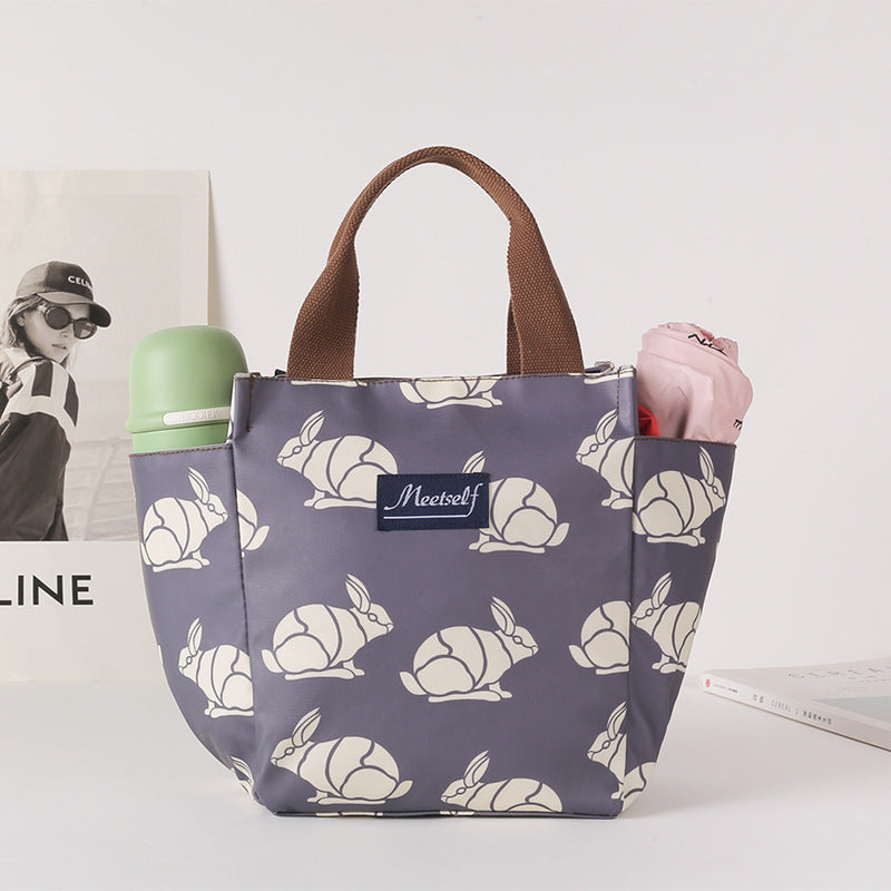 Zipper Lunch Box For Moms Oxford Cloth Handbags
