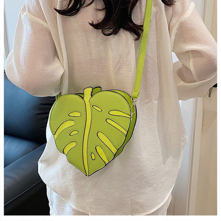 Women's Cute Maple Leaf High Texture Light Luxury Women's Shoulder Bag
