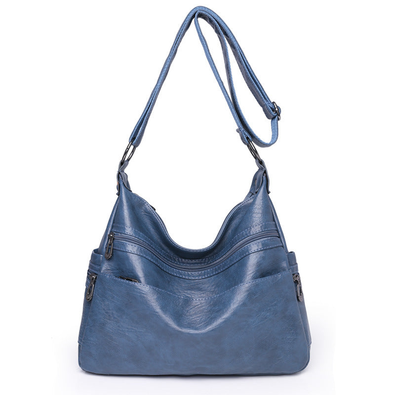 Women's Retro Large Capacity Soft Leather Mother's Bags