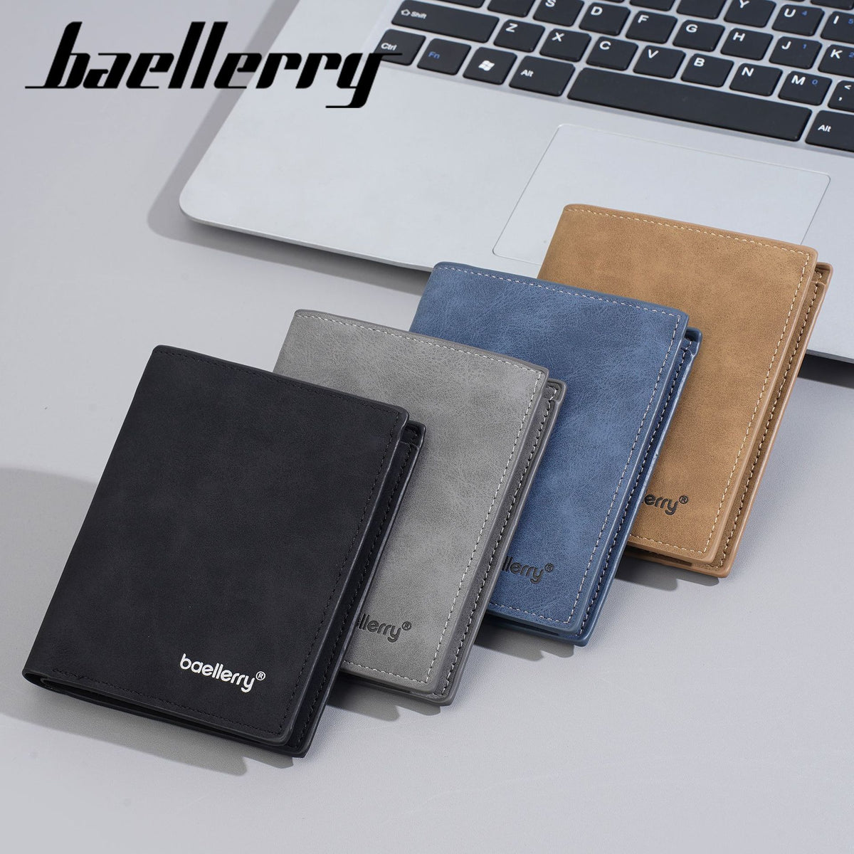 Men's Short High-grade Business Multi Slots Green Men's Wallet
