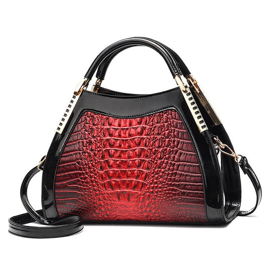 Women's Pattern Large Capacity Textured Western Style Handbags