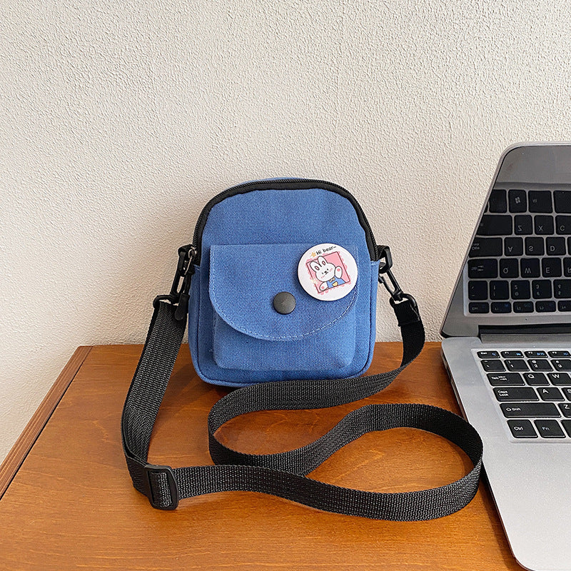 Canvas Korean Leisure Simple Fashion Pure Phone Bags