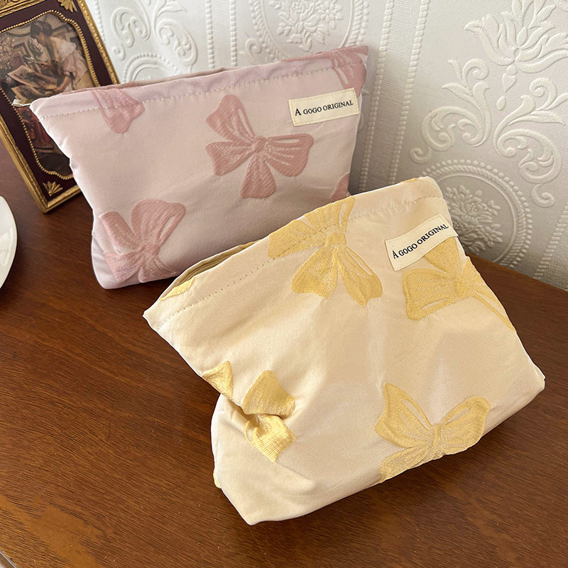 Niche Figured Cloth Portable Business Trip Makeup Bag