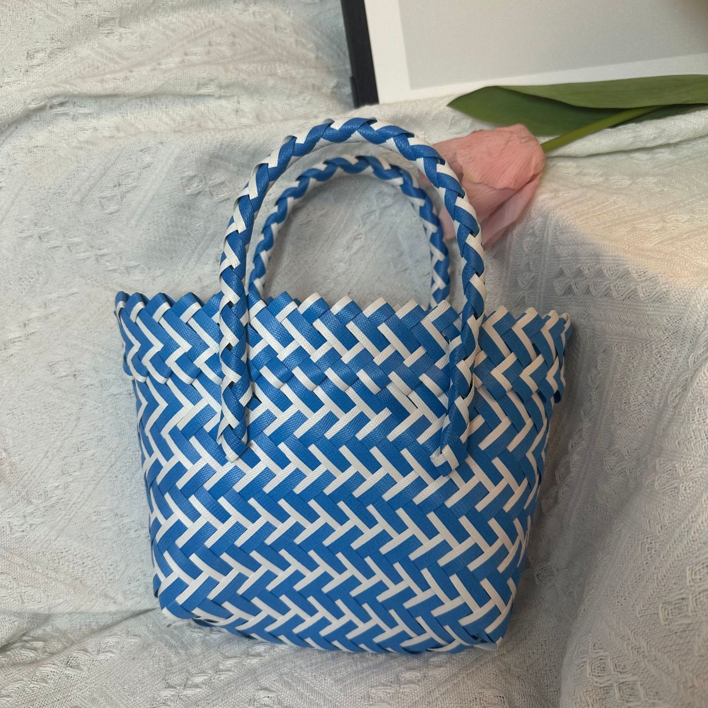 Style Fashion Simple Color Matching Portable Handbags