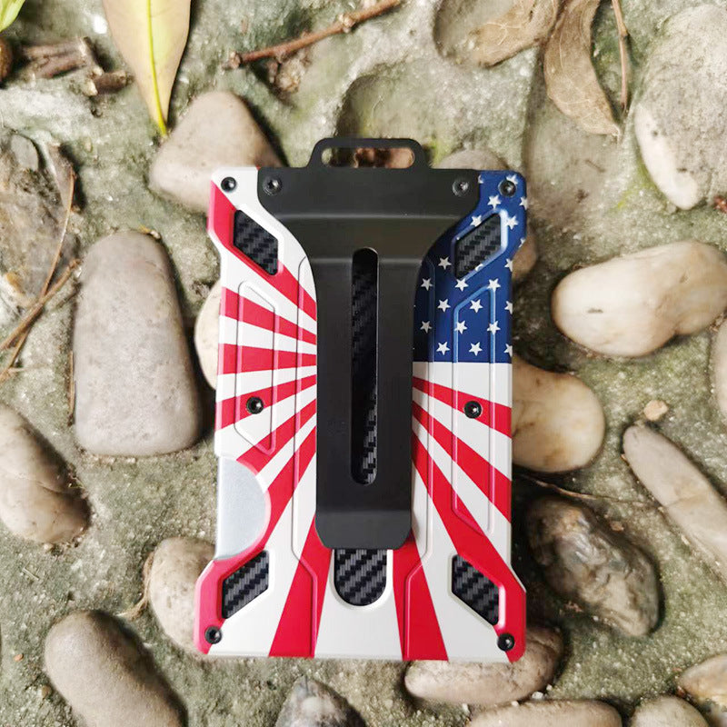 Alloy Transparent Badge Metal Work Permit Card Holder