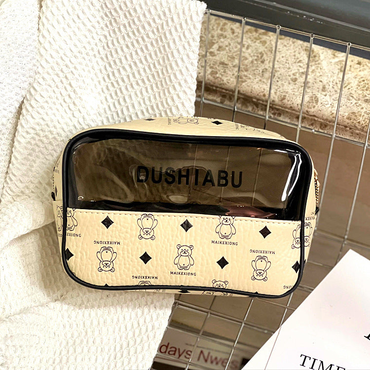 Women's Fashion Cute Translucent Bear Large Capacity Handbags