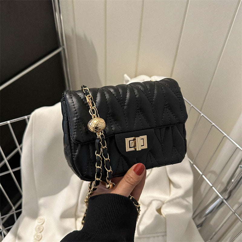 Women's Stylish Fashionable Simple Style Western Embroidery Small Square Bags
