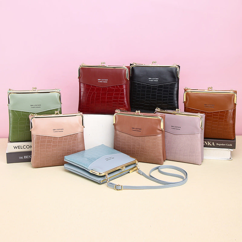 Women's Crocodile Pattern Mobile Retro Long Design Ladies Wallet