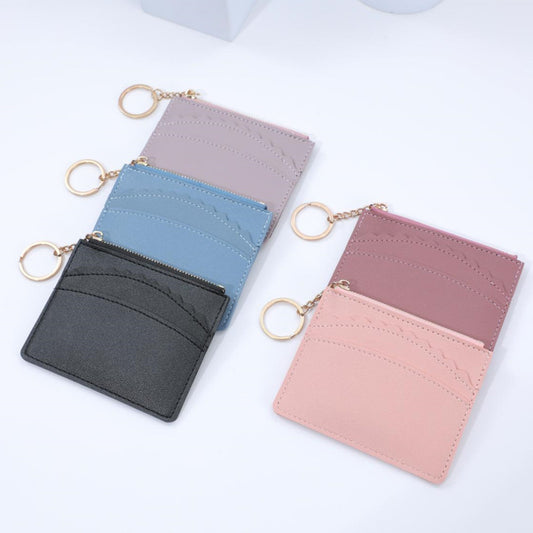 Korean Style Multiple Slots Zipper Document Card Holder
