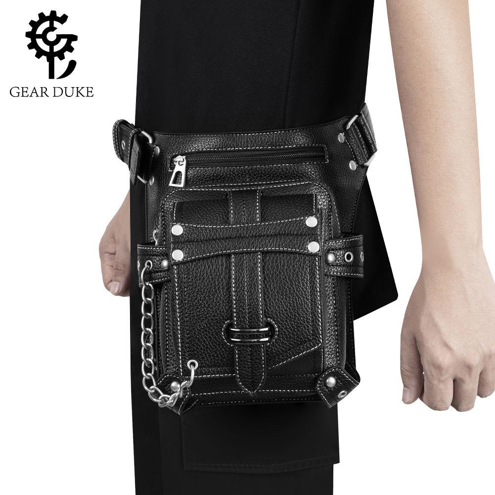 Men's Graceful Female Motorcycle Riding Legging Men's Waist Packs