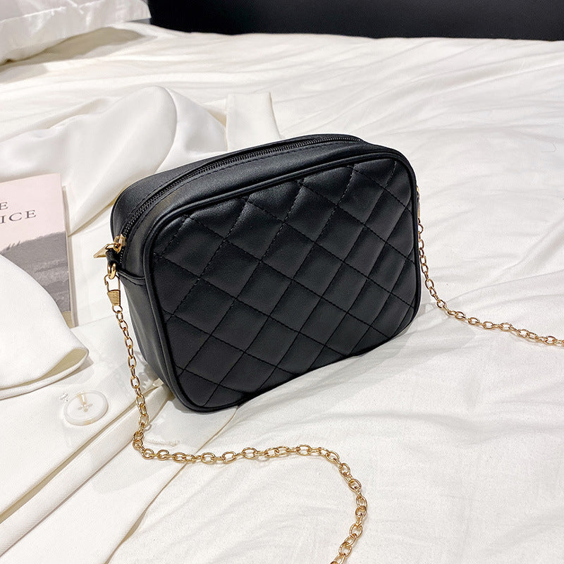 Innovative Women's Trend Chain Diamond Plaid Women's Messenger Bag