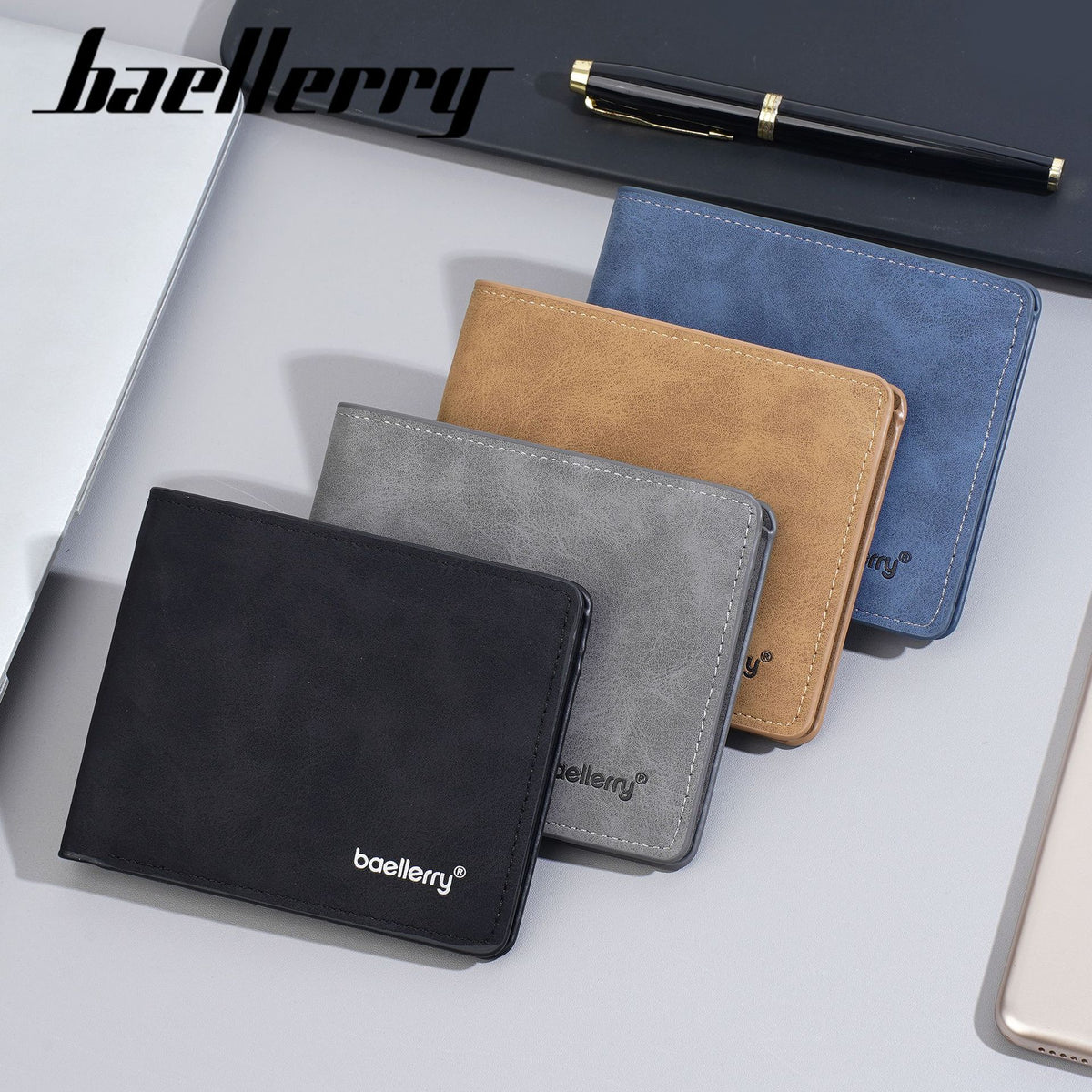 Men's Short Retro Multiple Slots Minimalist Thin High-grade Business Men's Wallet