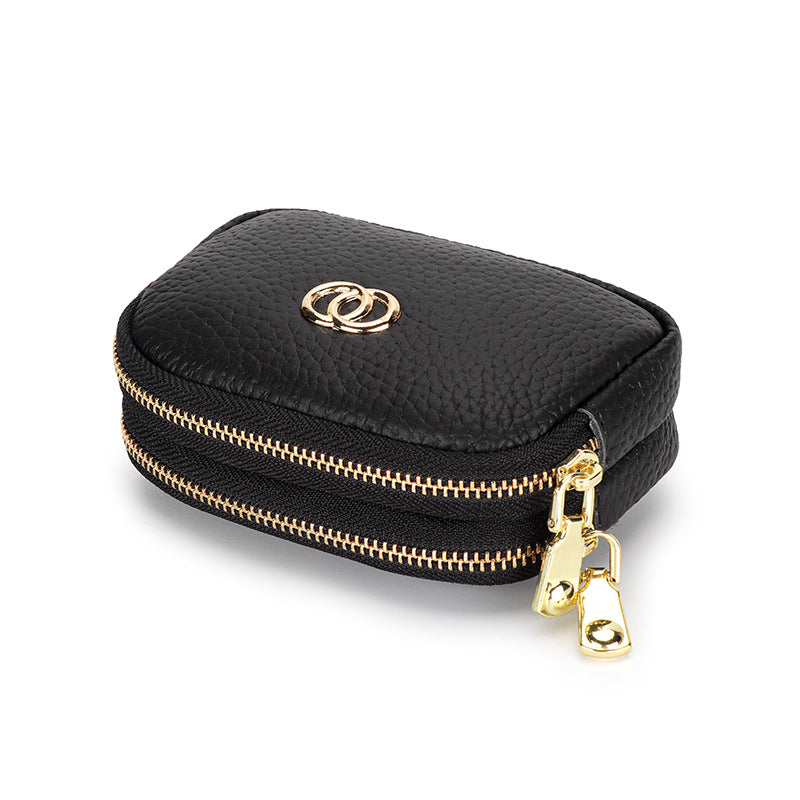 Women's Leather Hand-held Short Simple Mini Fashion Coin Purses