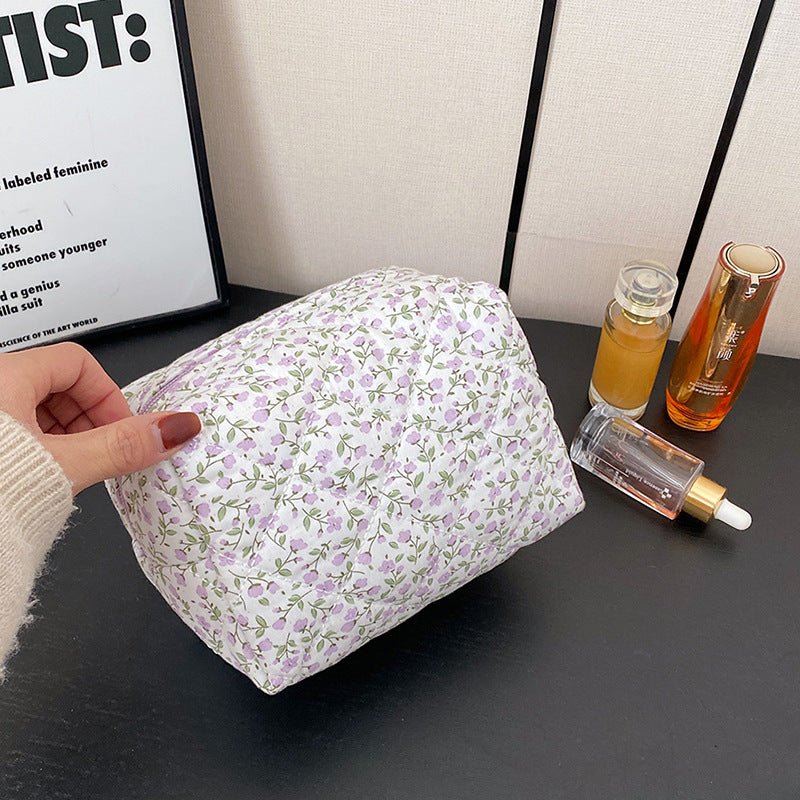 Broken Flower Cloth Cosmetics Storage Portable Bags