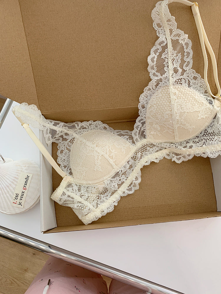 Underwear Female Thin Big Breast Concealing Lingerie Sets