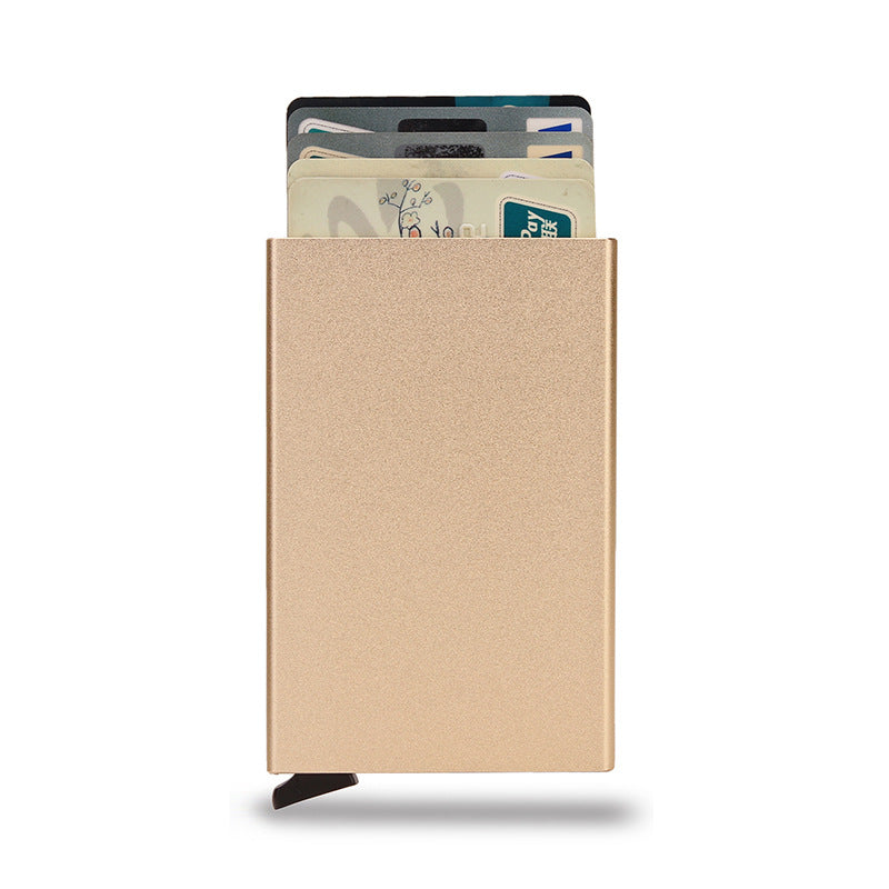Metal Aluminum Alloy Credit Box Automatic Card Holder