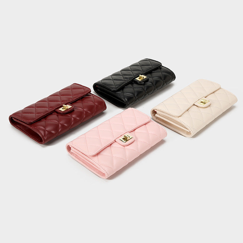 Women's Korean Style Rhombus Chain Fashion Elegant Small Square Bags