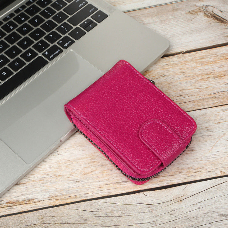 Men's Expanding Swiping Driving License Leather Card Holder