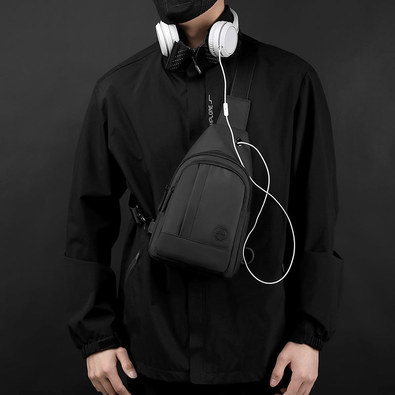 Men's Creative Daily Korean Nylon Waterproof Men's Chest Bags