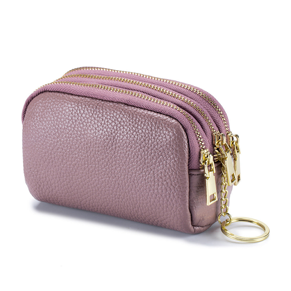 Women's Layer Cowhide Mini Cute Korean Style Coin Purses