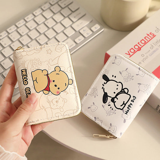 Dog Cartoon Female Personalized Minority Large Capacity Card Holder