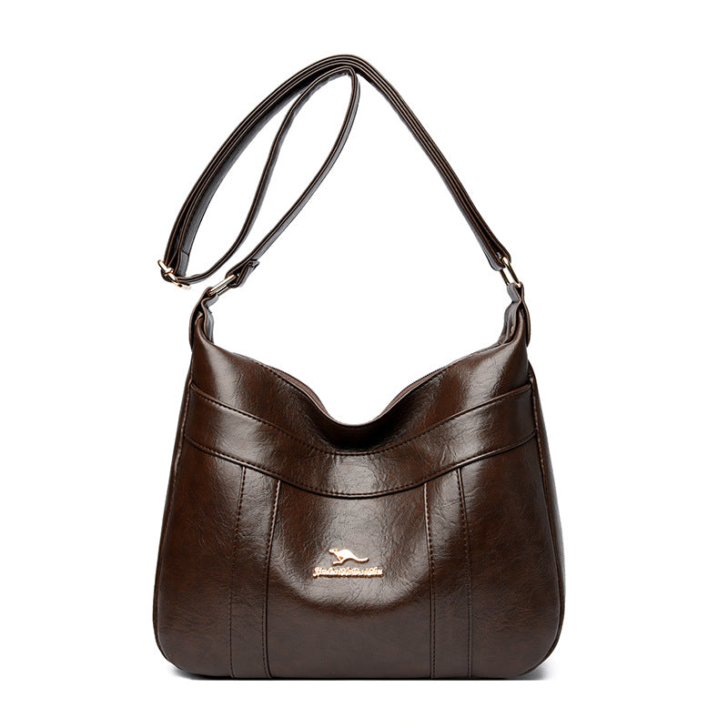 Women's Mother Leather Large Capacity Style Women's Shoulder Bag