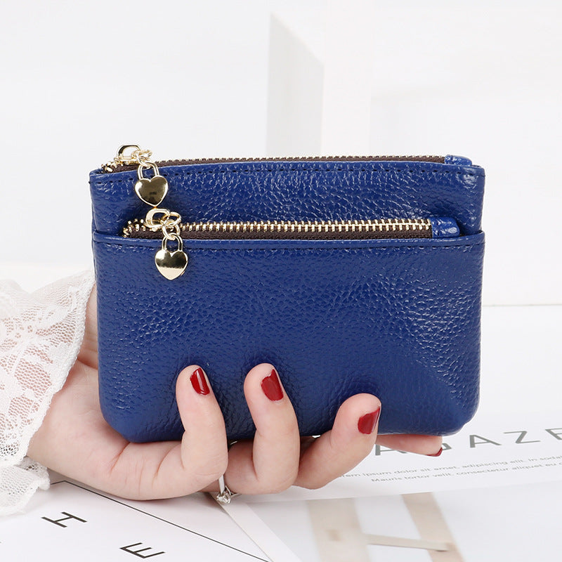 Women's Leather Tactile Feel Short Soft Driving Coin Purses