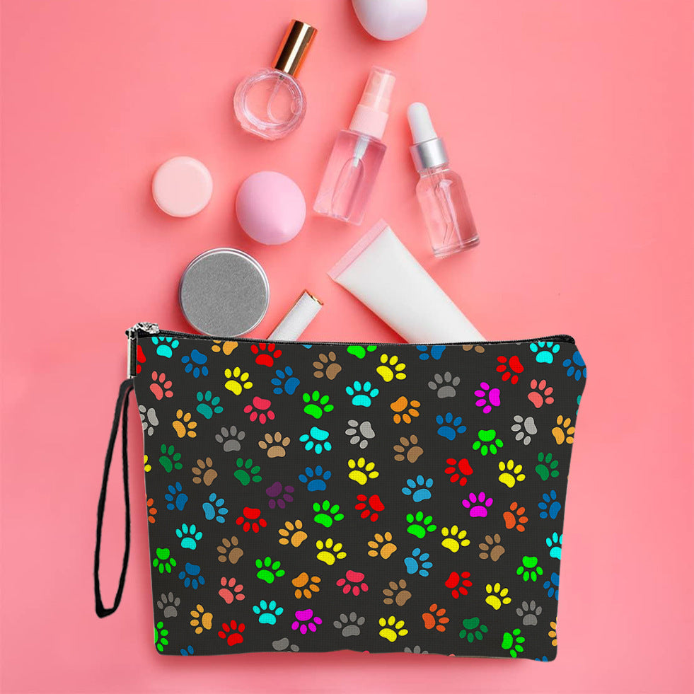 Colorful Brush Stationery Pencil Home Zipper Wash Portable Makeup Bag