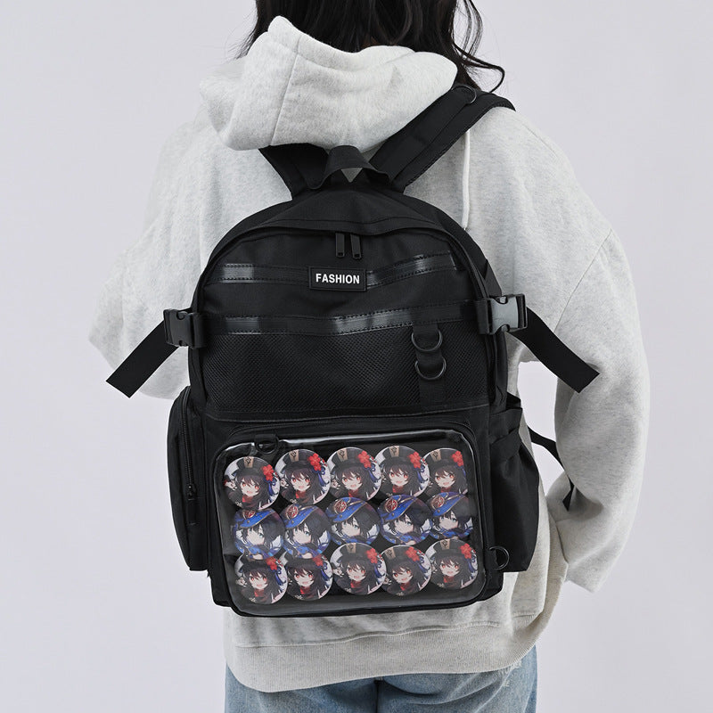 Cartoon Transparent Large Capacity Trendy Detachable Backpacks