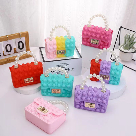 Children's Silicone Gel Double-sided Bubble Pearl Coin Purses