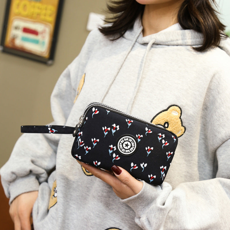 Women's Canvas Cloth Human Mother Nylon Handbags