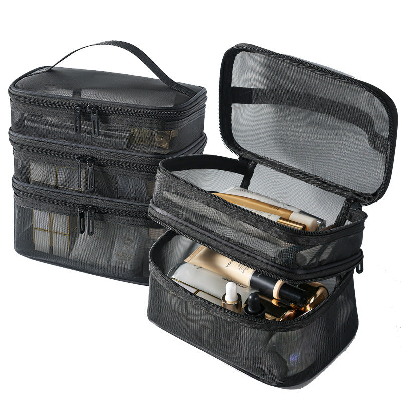 Mesh Large Capacity Wash Storage Tool Box Makeup Bag