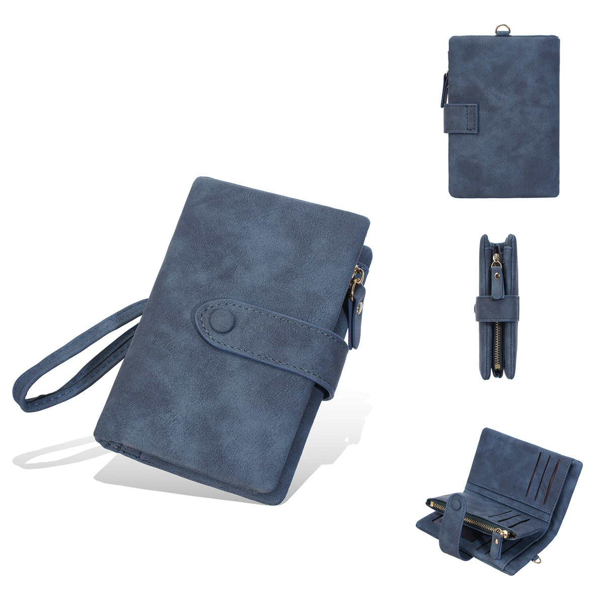 Women's Short Frosted Pattern Multiple Slots Multifunctional Fashion Ladies Wallet