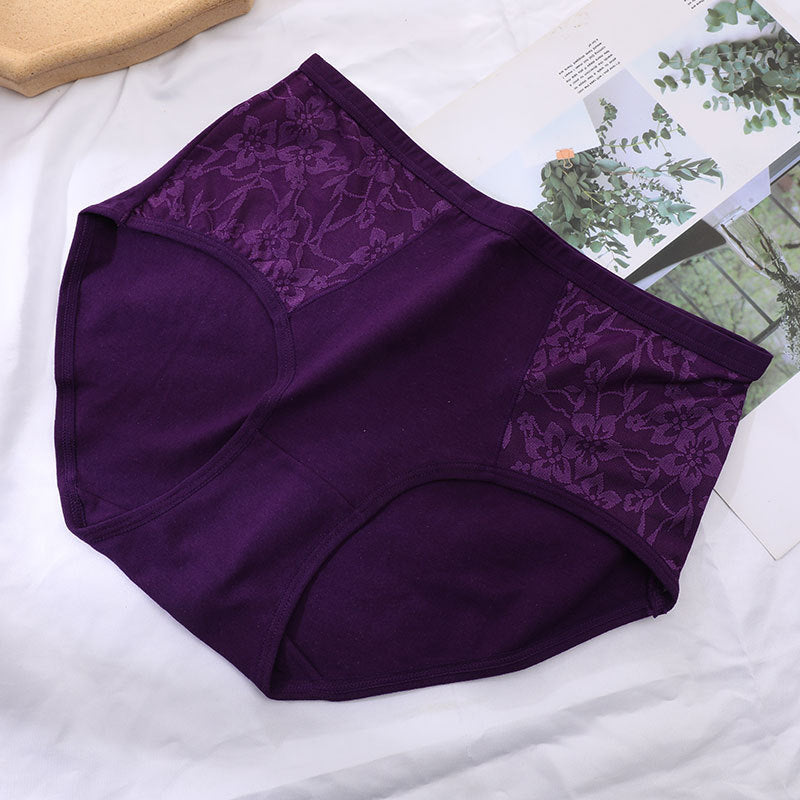 Women's Candy Color High Quality Medium Cotton Panties