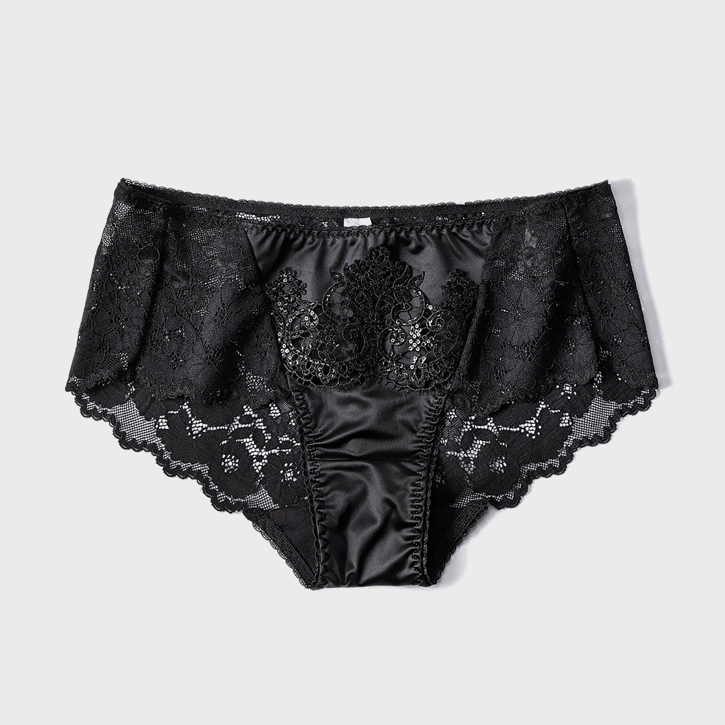 Women's Crown Flower Underwear Lace Triangle High Elastic Panties