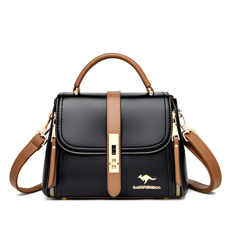 Creative Women's Female Fashion Color Contrast Shoulder Bags