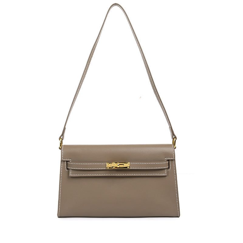 Women's Fashion Sheep Pattern Underarm Kelly Genuine Women's Shoulder Bag