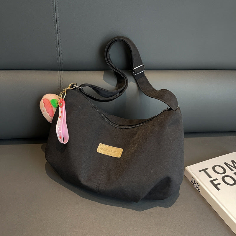 Women's Summer Canvas Fashionable Korean Style Dumpling Women's Messenger Bag