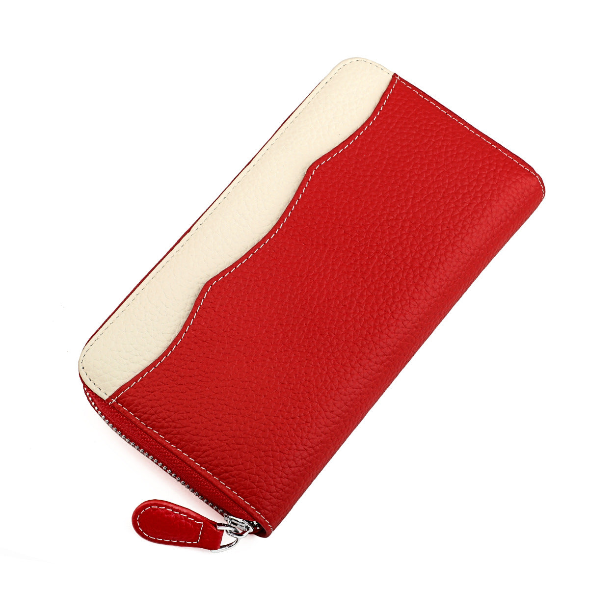 Women's Swiping Leather Long Style Expanding Clutch Ladies Wallet
