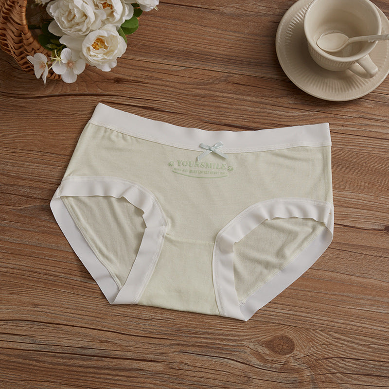 Women's Modal Underwear Mulberry Silk Pla Bottom Traceless Panties
