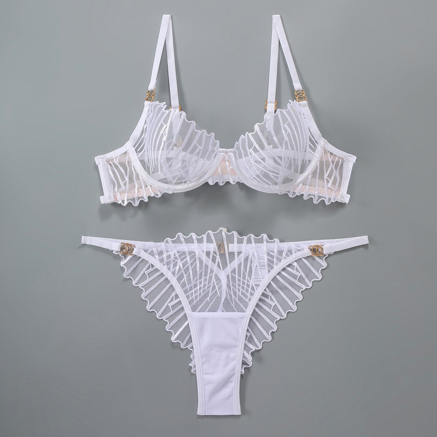 Women's Underwear Big Chest Small Push Up Breathable Lingerie Sets