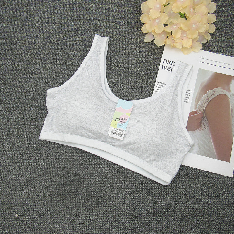 Women's Underwear Thin Junior School Vest Fixed Cup Bras