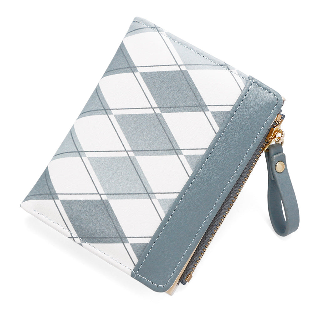 Women's Exquisite Embossed Two Fold Folding Side Bags