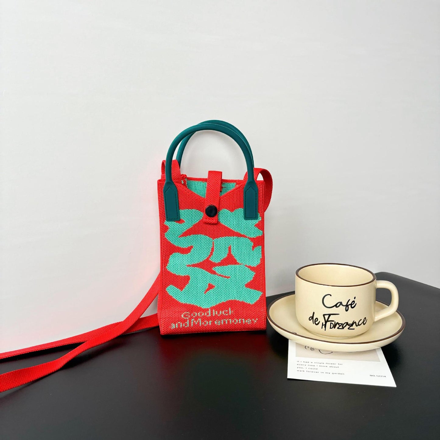 Festival Knitted Mobile Blessing Series Personalized Crossbody Bags