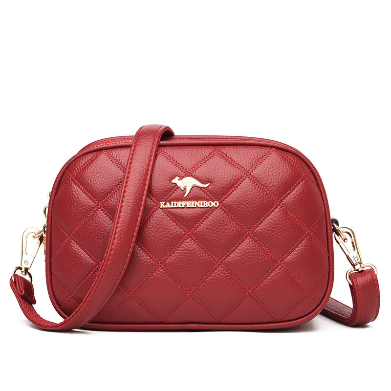 Stylish Women's Fashion Diamond Embroidery Thread Shoulder Bags