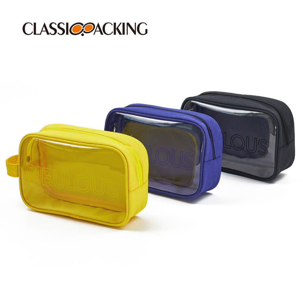 Style Portable Toiletry Waterproof Material Large Makeup Bag