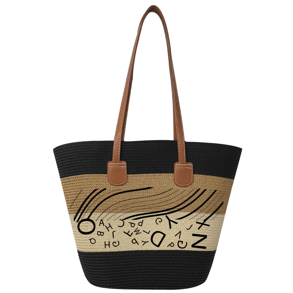 Style Large Capacity Straw Seaside Vacation Bags