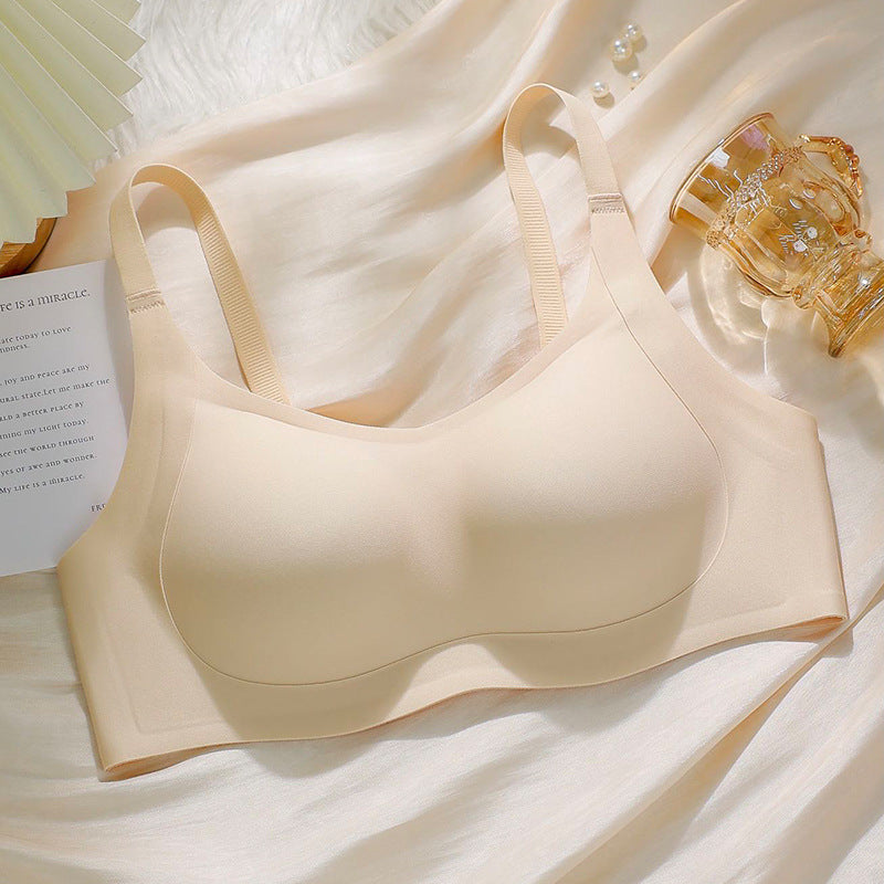 Women's Push Up Large Integrated Fixed Cup Breast Holding Bras