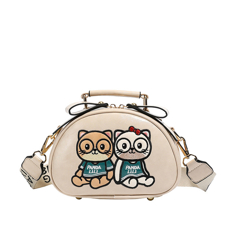 Women's Source Cartoon Bear Design Elegant Mature Women's Messenger Bag