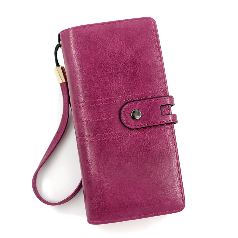 Women's Long Business Fashion Clutch Large Capacity Ladies Wallet